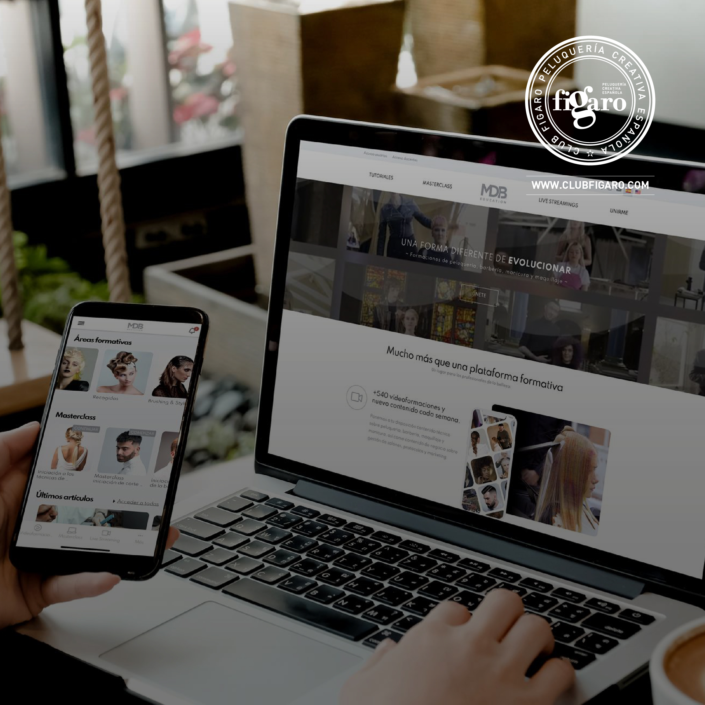 MDB Education, la prestigiosa firma de formación online, renueva su compromiso con Club Fígaro – Peluquería Creativa Española